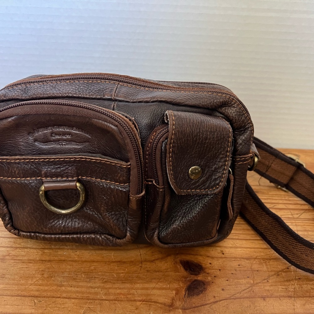 Classic Brown Leather Belt Bag for Men